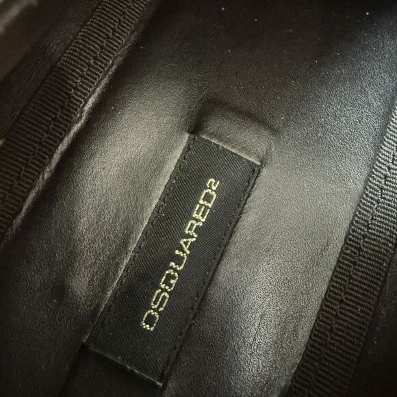 Dsquared2 Orange Toes Derby Leather Shoes - Picture 9 of 10